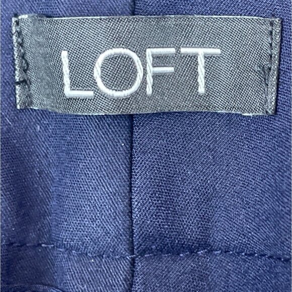 Loft Womens Navy Straight-Leg Dress Pants Size 8 - New - Picture 6 of 11